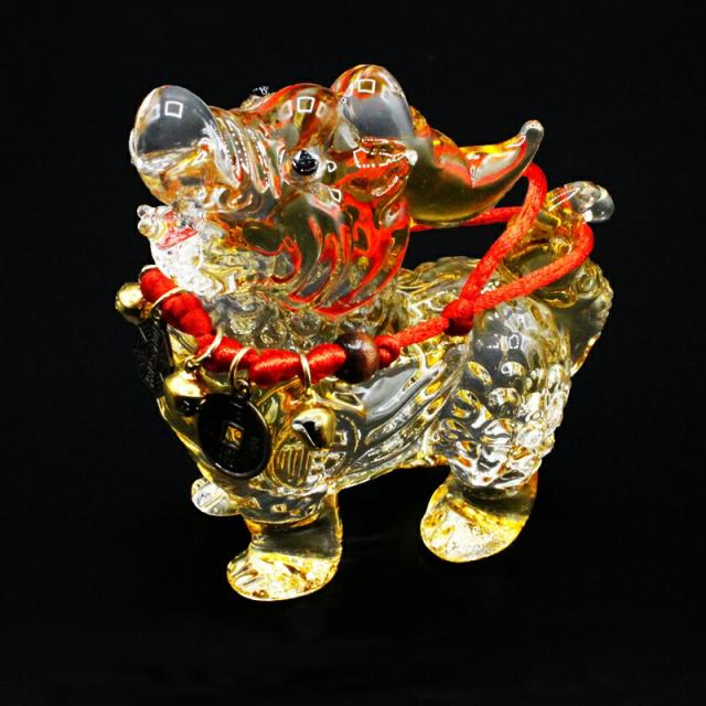 魅力UP☆財宝を蓄えるベビー貔貅(ひきゅう)オルゴナイトのストラップ② 魅力UP☆財宝を蓄えるベビー貔貅(ひきゅう)オルゴナイトの