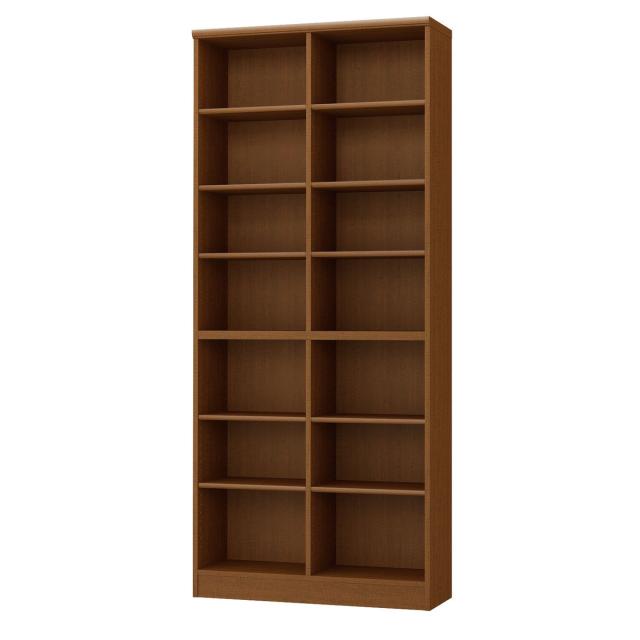 大洋 カラーラック 幅90 高さ200cm NC2090BR ブラウン 【メーカー直送・代引不可・置配不可】 23,586円