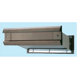 アイワ　No.2000ポスト　ヨコ型　大壁用　内フタ付　アンバー