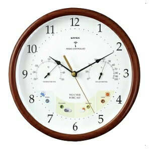 EMPEX エンペックス ウェザーパル電波時計 1台4役 BW-873の通販は 14,130円