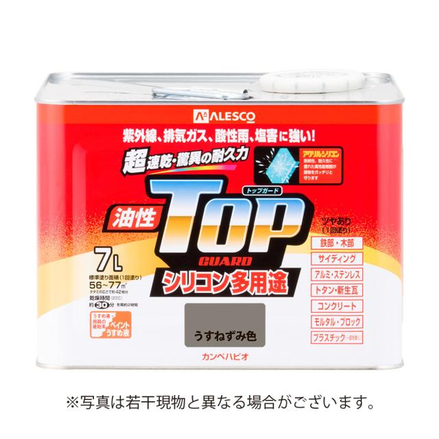 カンペハピオ 油性トップガード 7L うすねずみ色