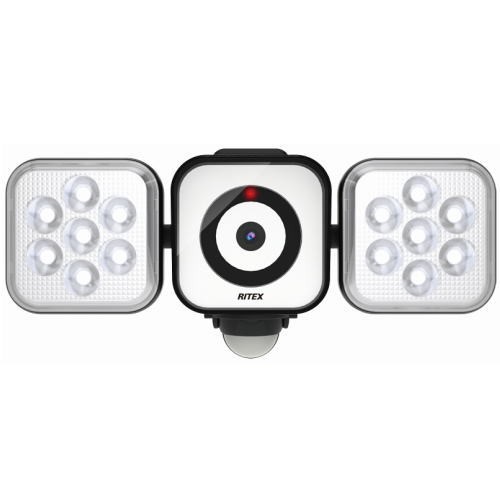 RＩTＥX ムサシ LＥDセンサーライトX防犯カメラ 8W×2灯 C-AC8160