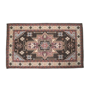 マルナカ　洗えるインテリアマット　ゴブラン調シェニールマット　キリム柄　サヴァン　90×140　グレー　GYの通販は 8,018円