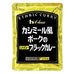 ハウス カシミール風ポークのスパイシーブラックカレー 200g×30個［ケース販売］