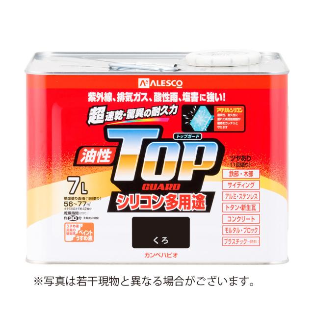 カンペハピオ 油性トップガード 7L くろ