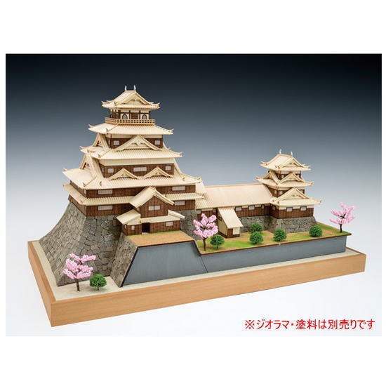 ウッディジョー 木製建築模型 1/150 広島城_2