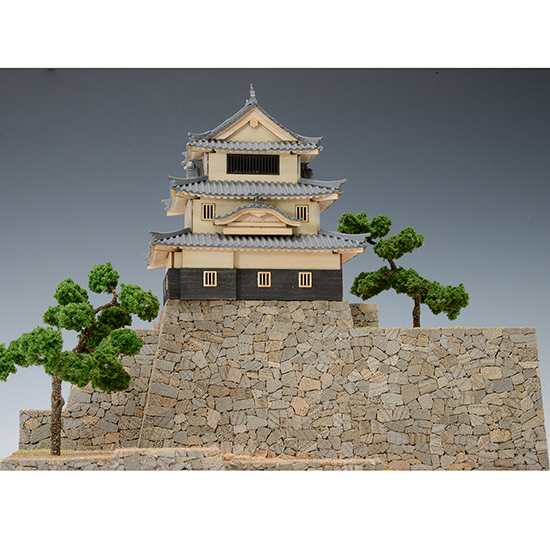ウッディジョー 木製建築模型 1 150 丸亀城 - 建築・建造物