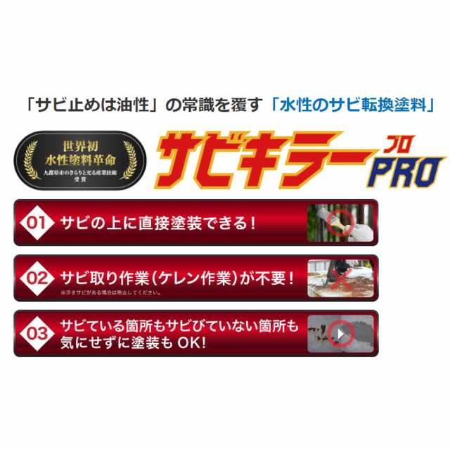 おすすめ サビキラーPRO サビキラープロ 16kg 水性錆転換塗料 BAN-ZI