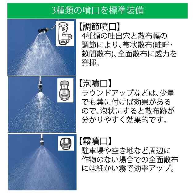 みのる産業 草退治 桃太郎 除草剤専用 手動 噴霧器 FT-1830の通販はau