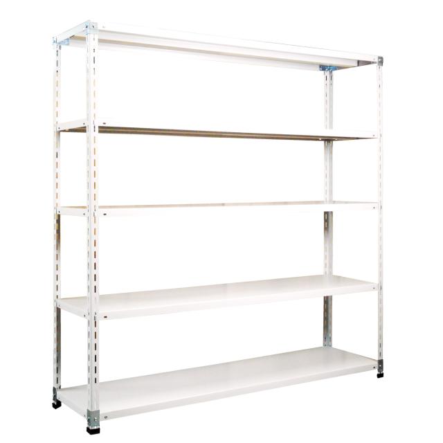【法人限定】福富士 スチールラック 130kgタイプ 幅1825×奥行475×高さ1800mm 5段 エクセレントタイプ FXBC-4 【メーカー直送・代引不可・置配不可・配送地域限定】