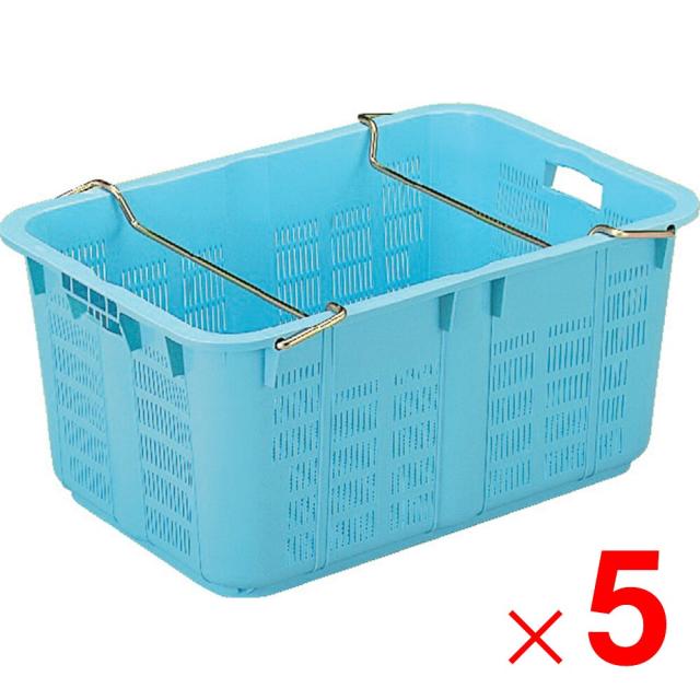 【法人限定】サンコー サンテナーA#120-2 ハンドル付 5個 113001-01 セット販売 【メーカー直送・代引不可・置配不可】