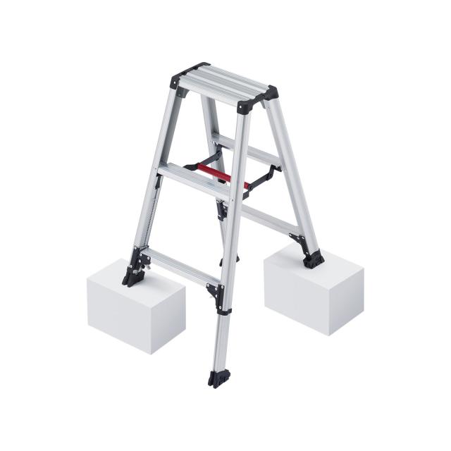 法人限定】長谷川工業 専用脚立3尺 脚部伸縮 脚軽 RZS-09a 【メーカー