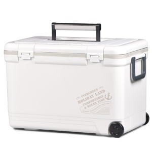 伸和 ホリデーランドクーラー 33H W ホワイト 33L 大型 クーラーボックス キャスター付