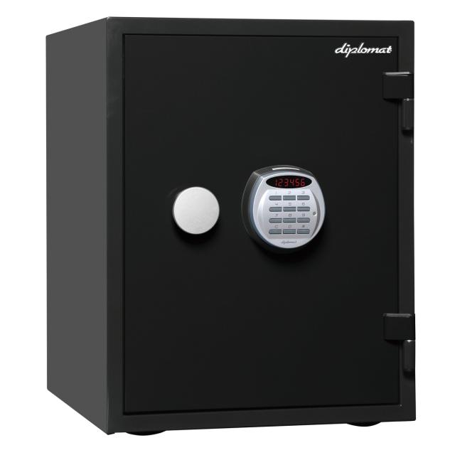 ディプロマット クリスタル 耐火・耐水デザイン金庫 ブラック A530R3WRBLACK 【搬入設置サービス】 【メーカー直送・代引不可・置配不可・配送地域限定】
