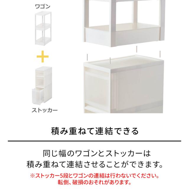 天馬 ファビエ スキピタ ワゴン ワイド4段 W-030W ×4個 ケース販売_2