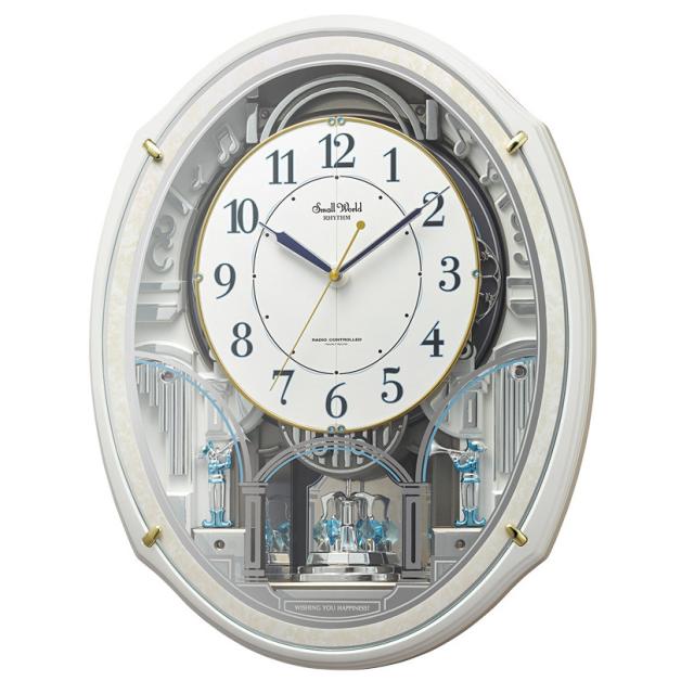 セイコー 掛け時計 「プログラムクロック」銀色メタリック PT202S