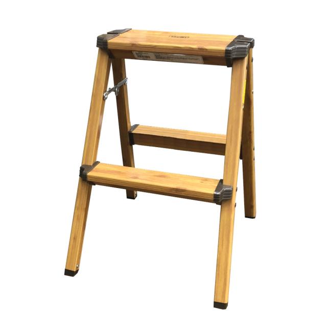 アルミステップ 木目調 2段 折りたたみ式 脚立 踏み台 アークランズの通販は 5,216円