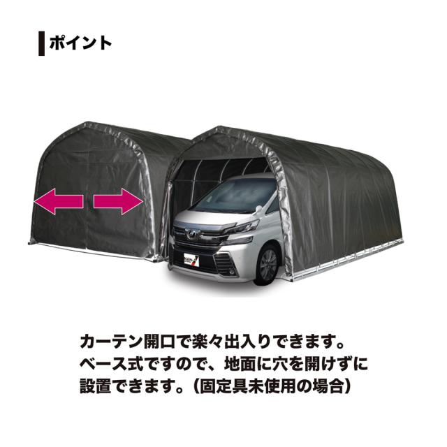 南栄工業 パイプ車庫 3256BMSV 「5梱包」 【大型便・時間指定不可】_4