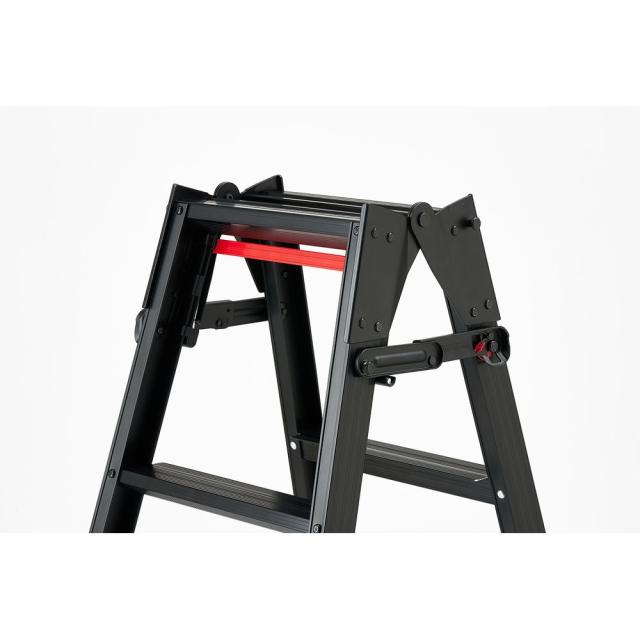 【法人限定】長谷川工業 はしご兼用脚立3尺 踏ざん幅広 ブラックレーベル RHB-09a 【メーカー直送・代引不可・置配不可・配送地域限定】