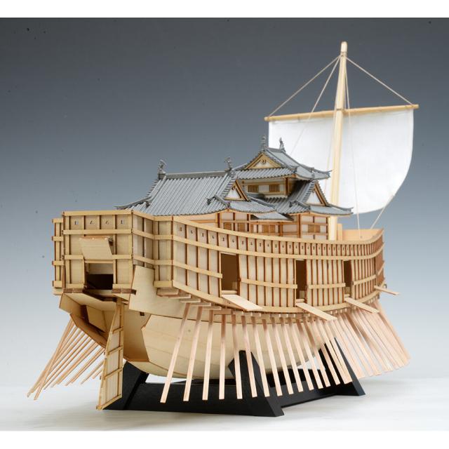ウッディジョー 木製建築模型 1/100 安宅船_1