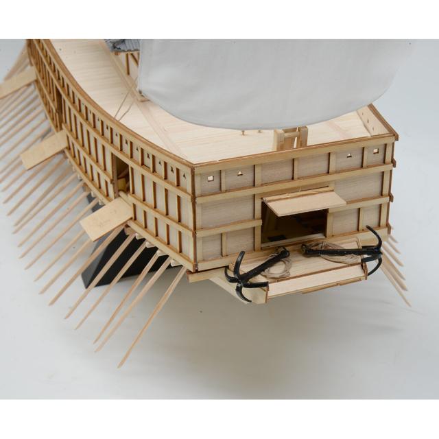 ウッディジョー 木製建築模型 1/100 安宅船_4