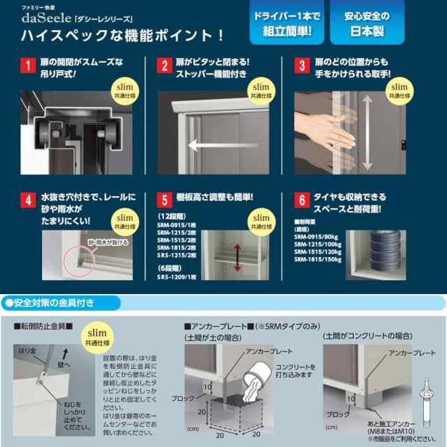 グリーンライフ ファミリー物置 ダシーレ 1515 グリーン SRM-1515GR 【メーカー直送・代引不可】の通販はau PAY マーケット  アークランズオンライン au PAY マーケット支店 au PAY マーケット－通販サイト