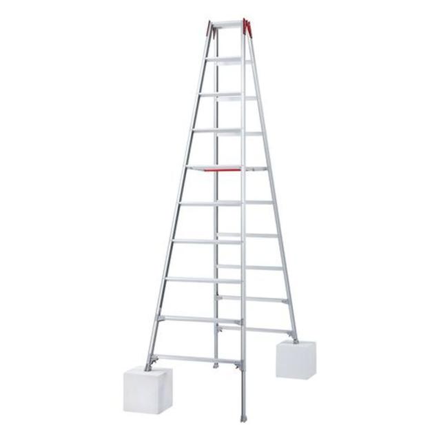 【法人限定】長谷川工業 はしご兼用脚立10尺 脚部伸縮 RYZ-30c 【メーカー直送・代引不可・置配不可・配送地域限定】