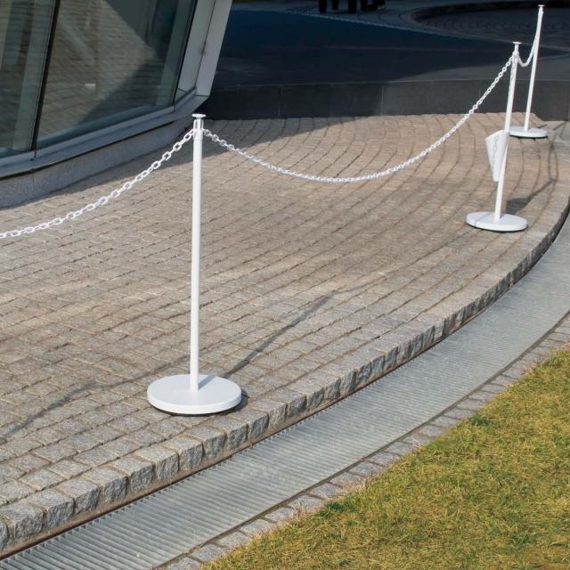 ダイム DAIM ゲートスタンド 高さ90cm×長さ3m ホワイト ×2セット チェーンスタンド_2