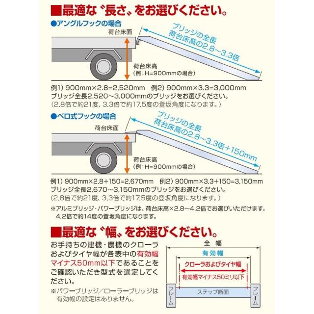 【法人限定】日軽金アクト アルミブリッジ 2本1セット PXFブリッジ（ベロ式フックタイプ） PXF20-270-40 【メーカー直送・代引不可・置配不可・配送地域限定】_6