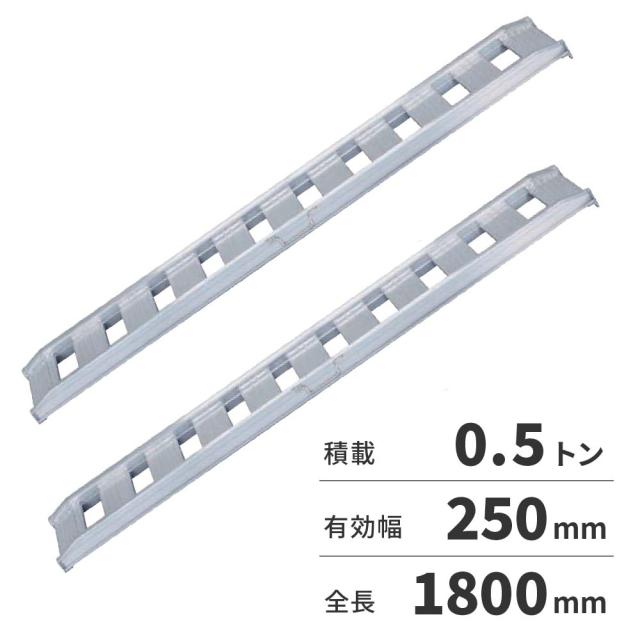 【法人限定】日軽金アクト アルミブリッジ 2本1セット（標準型）アングルフックタイプ 05-C6-25 【メーカー直送・代引不可・置配不可・配送地域限定】