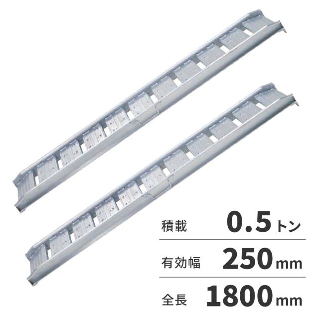 【法人限定】日軽金アクト アルミブリッジ 2本1セット（歩行型）アングルフックタイプ 05-CA6-25 【メーカー直送・代引不可・置配不可・配送地域限定】