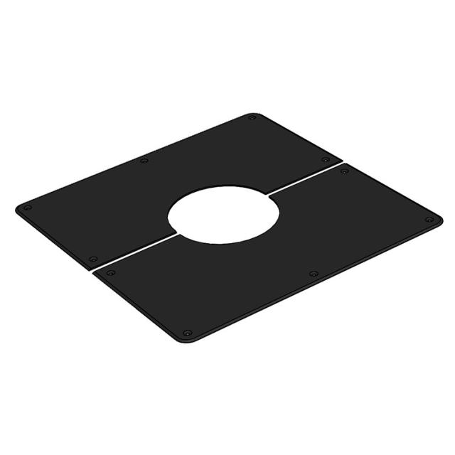 ホンマ製作所 フロア用眼鏡板 黒 φ200mm用の通販は