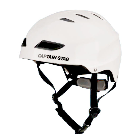 キャプテンスタッグ スポーツヘルメットEX ホワイト 55~61cm US-3216の通販は 5,079円