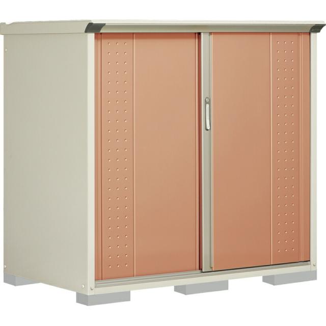 タクボ 小型物置 グランプレステージジャンプ GP-159CFTR トロピカルオレンジ 全面棚タイプ 【メーカー直送・代引不可・置配不可・配送地域限定】の通販は