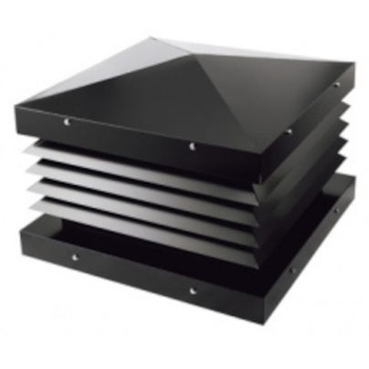 ホンマ製作所 ステンレス 煙道用角トップ 黒耐熱 外径φ170mm用  【大型便・時間指定不可】の通販は 246,555円