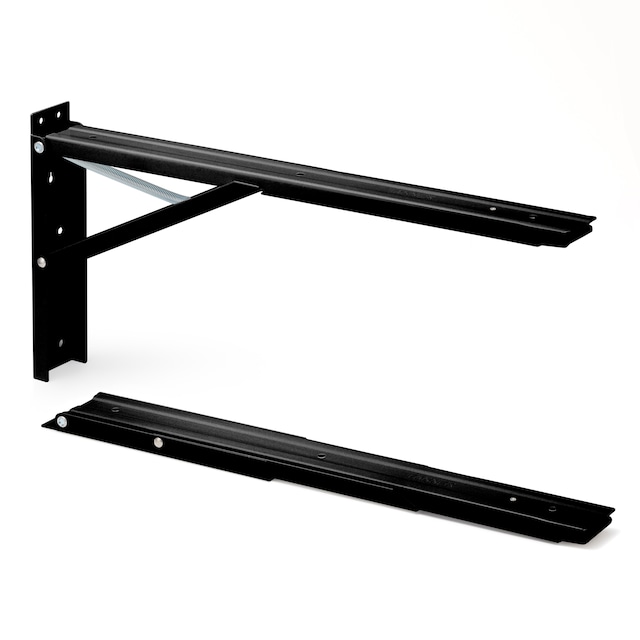 田邉金属工業所 TANNER 大型 折り畳み式棚受 ジャンボ60 2本1組 B-60 クロ 60cm