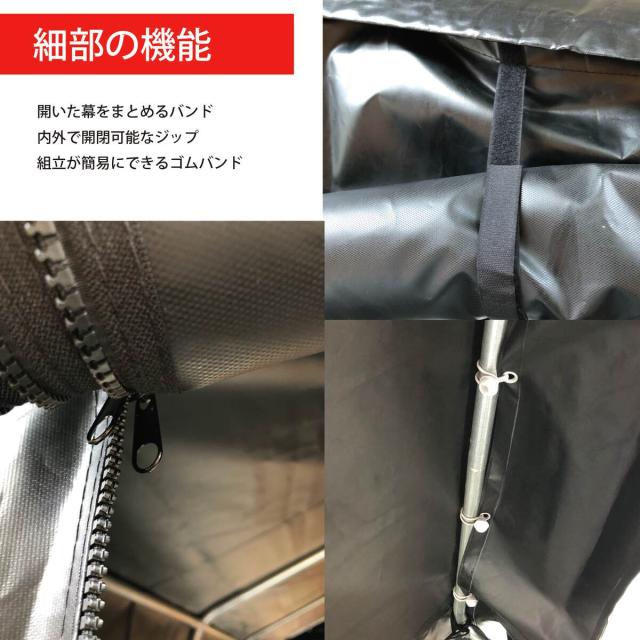 南栄工業 パイプ車庫 マルチストレージ 3040B BK 「3梱包」_3