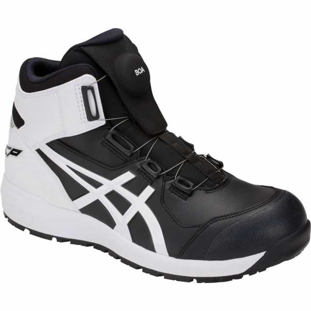アシックス 安全靴 ウィンジョブ CP304 BOA ブラック×ホワイト 25.5cm