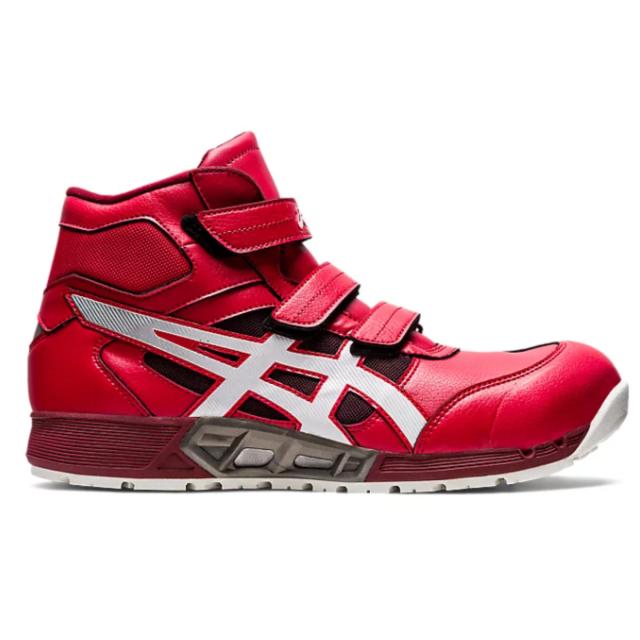 【在庫限り】アシックス 安全靴 ウィンジョブ CP308 AC クラシックレッド×ホワイト 25.0cm 1271A055.600