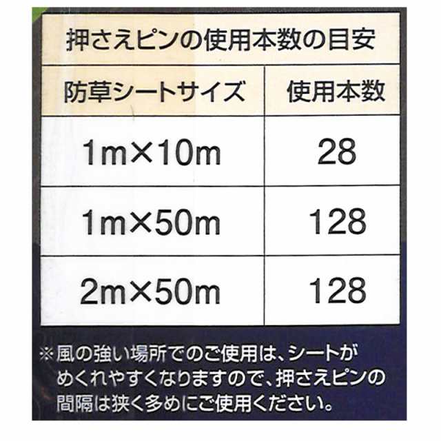 耐候年数約10年の防草シート ブラック 2×50m アークランズ 【大型便・時間指定不可】