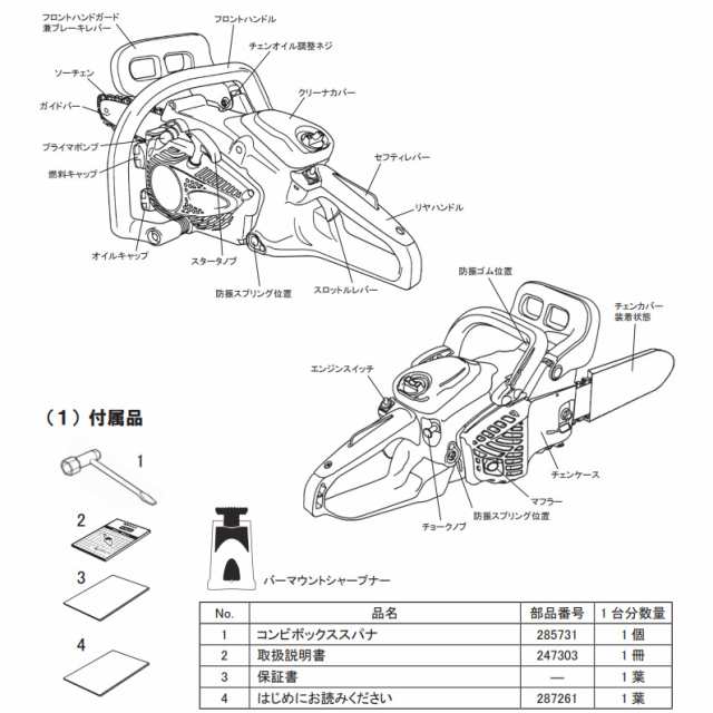 丸山製作所 BIG-M エンジンチェンソー ACSR311S-PWの通販はau PAY