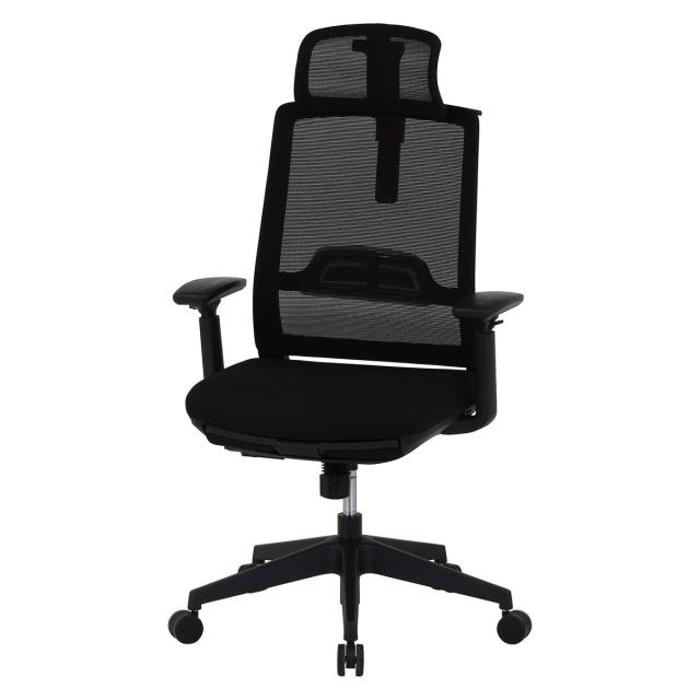 不二貿易 オフィスチェア ダービット BK 2788F-1W 【メーカー直送・代引不可・置配不可・配送地域限定】
