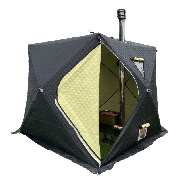 ホンマ製作所 サウナテントセット 1〜6人用 サウナストーブ＆テント オリジナルサウナストーン10kg付 HSS-560SP 「4梱包」 【大型便・時間指定不可】の通販は 108,900円