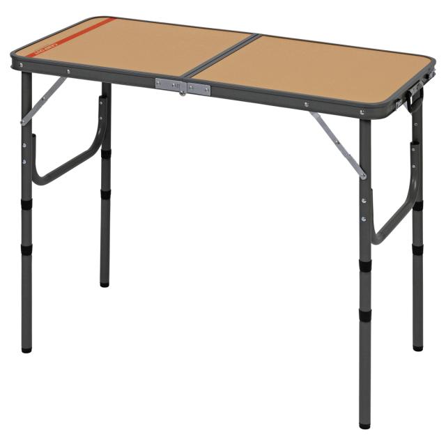 キャプテンスタッグ キャンプアウト アルミ4WAYテーブル 90×45cm タン×ダークグレー UC-589