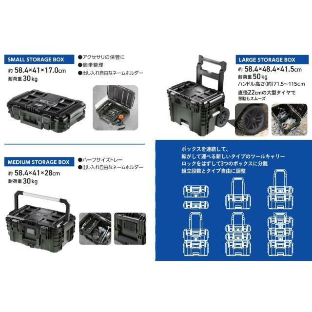 ウイザ WIZA システムキャリー ボックス3個セット MMB-FULL アークランズ 【大型便・時間指定不可】_3