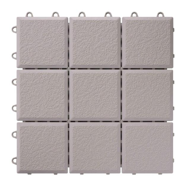 ワタナベ工業 ジョイント式床材 システムエコタイル ライトグレー 30×30cm EJ-303 ×30個 ケース販売_1