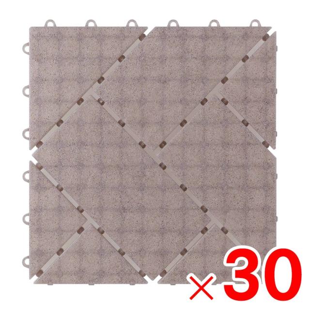 ワタナベ工業 ジョイント式床材 システムタイル アースブラウン 30×30cm SR-320 ×30個 ケース販売の通販は 10,183円