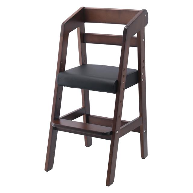 不二貿易 木製ベビーチェアー ダークブラウン HS-ETY02 【メーカー直送・代引不可・置配不可・配送地域限定】の通販は