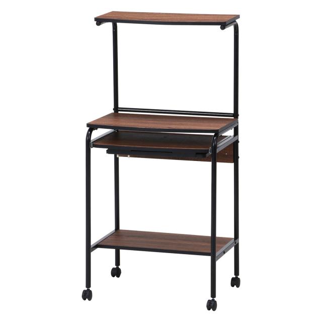 不二貿易 シンプルPCデスク フィット PD192-1 BR/BK 【メーカー直送・代引不可・置配不可・配送地域限定】