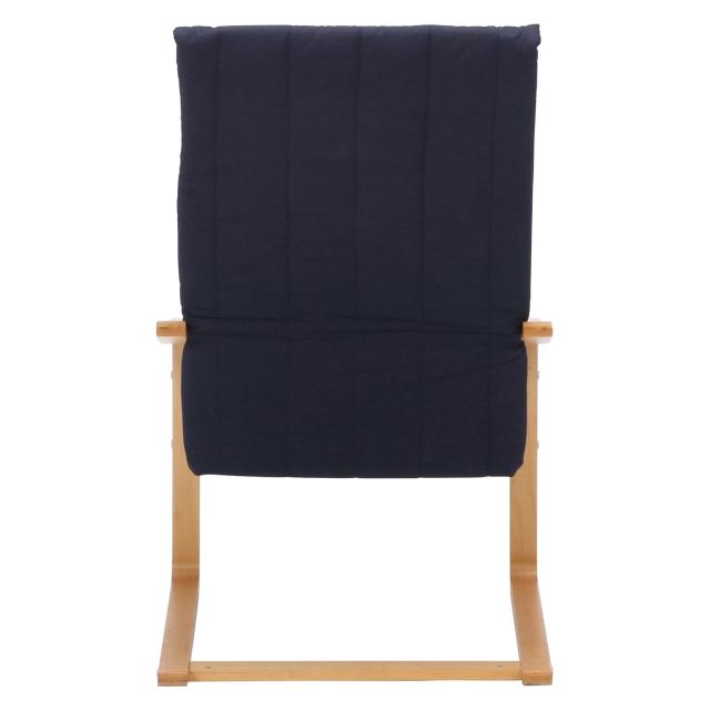 不二貿易 リラックスチェア スリム BK A1041E 【メーカー直送・代引不可・置配不可・配送地域限定】